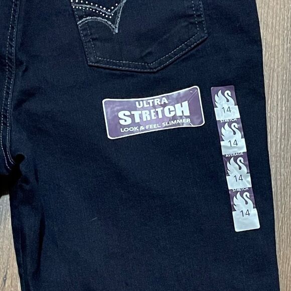 Gloria Vanderbilt Amanda Dark Wash Women 14 Classic Fit Tapered NWT Jeans - Picture 7 of 13